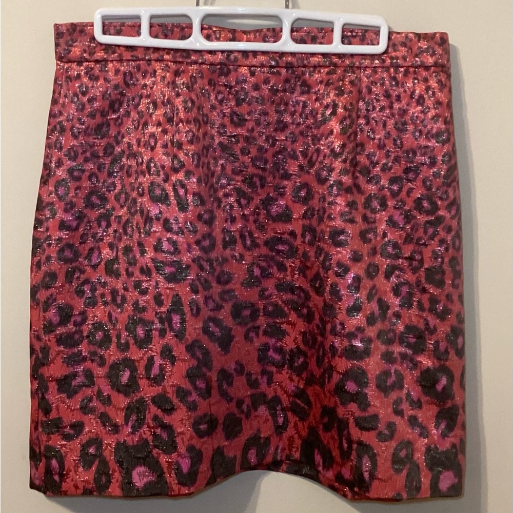Giambattista Valli Leopard Print Mini Skirt Women Size 8 Macy’s
